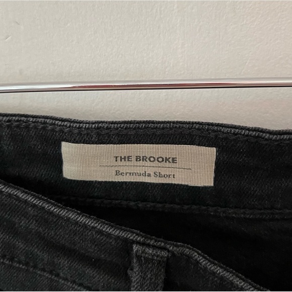 AG Adriano Goldschmied The Brooke Black Mid-Rise Cuffed Hem Bermuda Short Sz 30 - Picture 8 of 12